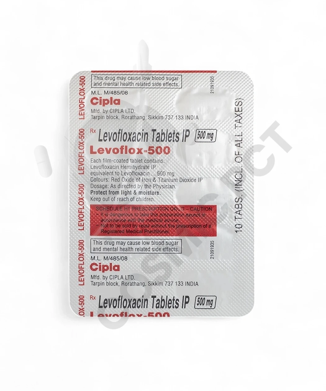 Levoflox 500mg 10 Tablets-2