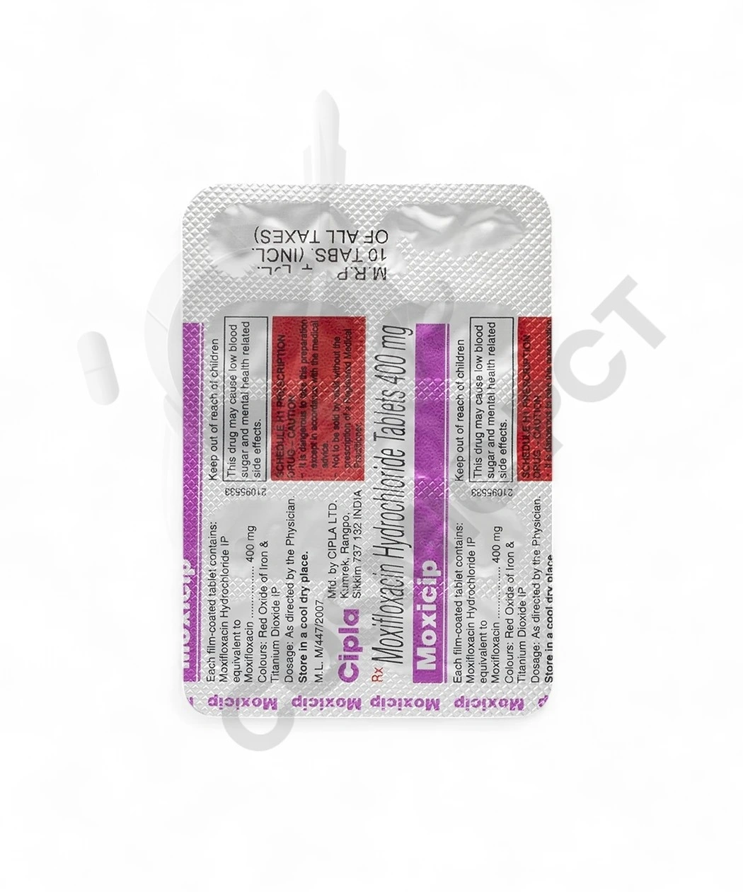Moxicip 400mg 10 Tablets-2