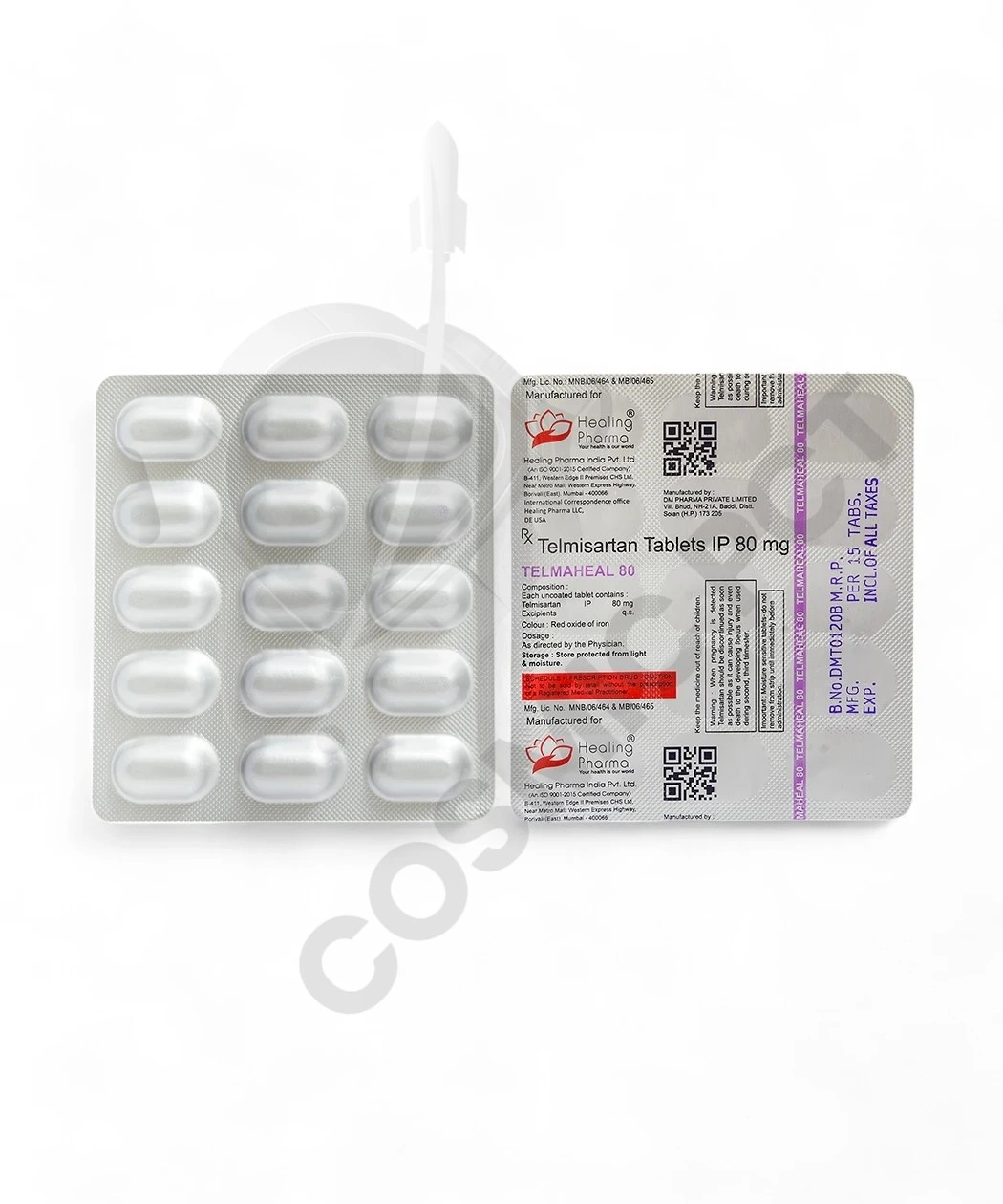 Telmaheal 80mg 15 Tablets-2